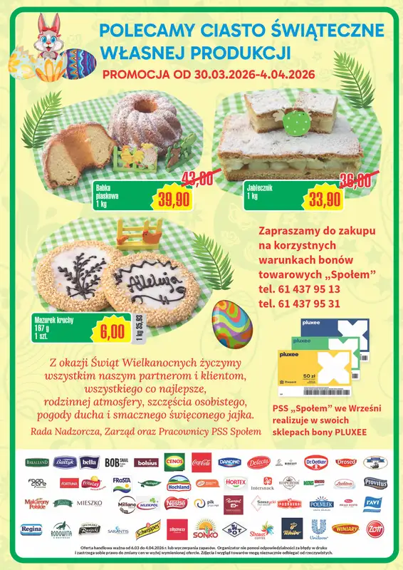 Społem - Blisko i Korzystnie - gazetka promocyjna Gazetka PSS Września od piątku 06.03 do soboty 04.04 - strona 8