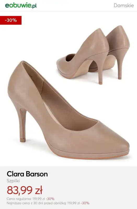eobuwie.pl - gazetka promocyjna Szpilki od 83,99 zł od wtorku 03.03  - strona 4