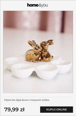 Patera Na Jajka Bunis z motywem królika