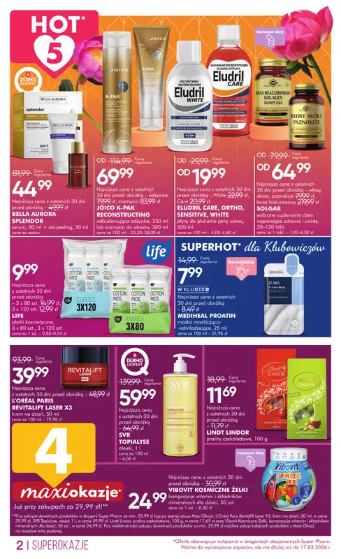 Super-Pharm - gazetka promocyjna Gazetka od czwartku 05.03 do wtorku 31.03 - strona 2
