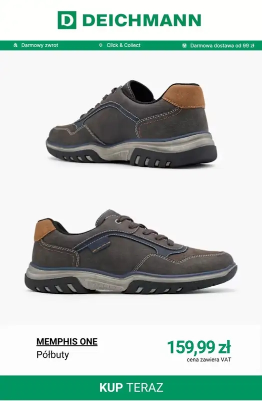 Deichmann - gazetka promocyjna Półbuty męskie od wtorku 03.03  - strona 3