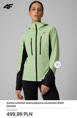 Kurtka softshell wiatroodporna membrana 8000 damska