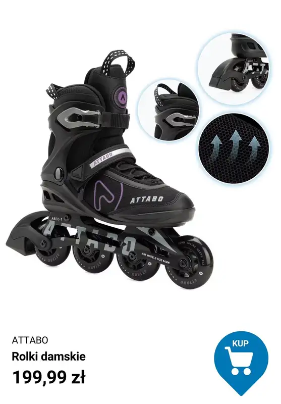 Decathlon - gazetka promocyjna Rolki dla dorosłych od wtorku 03.03  - strona 6