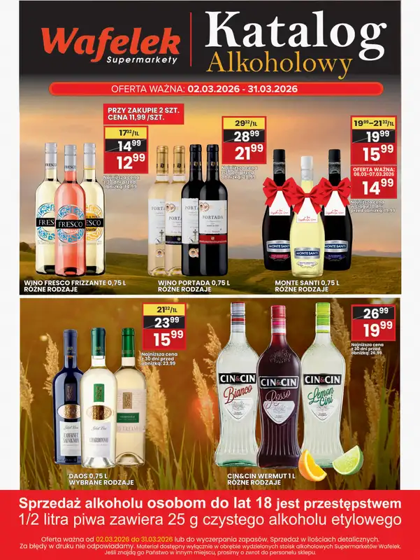 Wafelek - gazetka promocyjna Katalog alkoholowy od poniedziałku 02.03 do wtorku 31.03 - strona 4