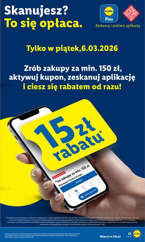 Lidl - gazetka promocyjna Oferta od czwartku od czwartku 05.03 do soboty 07.03 - strona 23