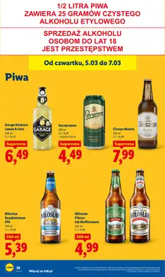 Lidl - gazetka promocyjna Oferta od czwartku od czwartku 05.03 do soboty 07.03 - strona 60