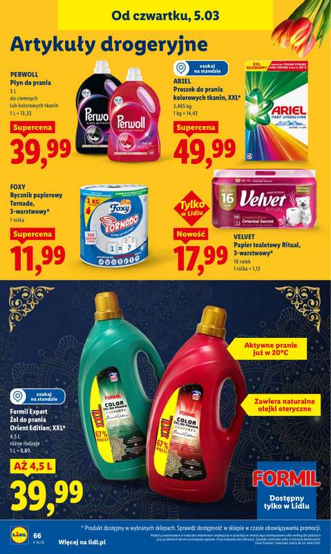 Lidl - gazetka promocyjna Oferta od czwartku od czwartku 05.03 do soboty 07.03 - strona 68