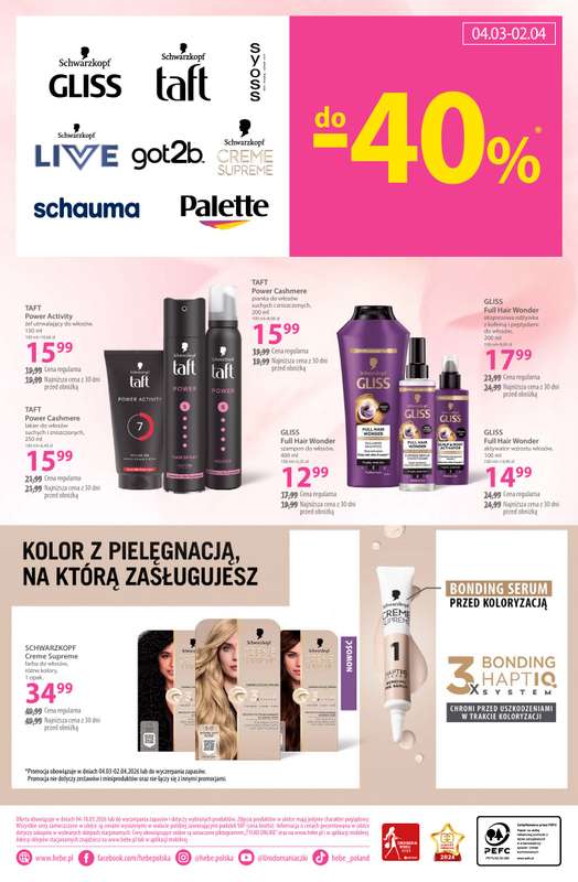 Hebe - gazetka promocyjna Gazetka od środy 04.03 do środy 18.03 - strona 22