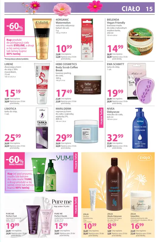 Hebe - gazetka promocyjna Gazetka od środy 04.03 do środy 18.03 - strona 15