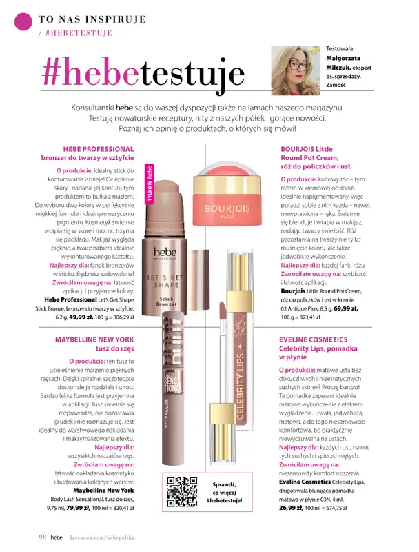 Hebe - gazetka promocyjna Magazyn od środy 04.03 do czwartku 30.04 - strona 98