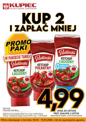 Pudliszki Ketchup Łagodny