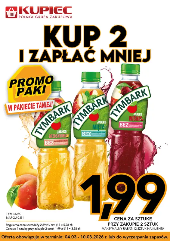 Kupiec - gazetka promocyjna Promopaki od środy 04.03 do wtorku 10.03 - strona 9