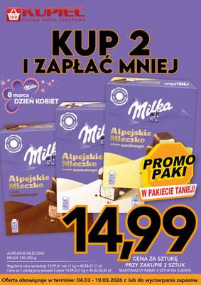 Milka Alpejskie Mleczko Czekoladowe