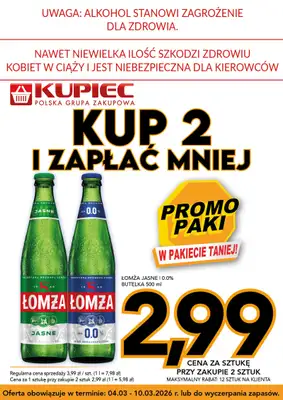 Kupiec - gazetka promocyjna Promopaki od środy 04.03 do wtorku 10.03 - strona 4