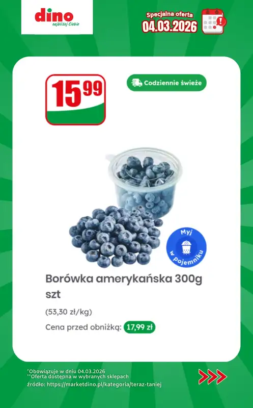 Dino - gazetka promocyjna Specjalna oferta na 04.03.2026 - promocje spoza gazetki od środy 04.03 do środy 04.03 - strona 2