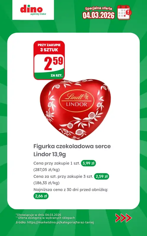 Dino - gazetka promocyjna Specjalna oferta na 04.03.2026 - promocje spoza gazetki od środy 04.03 do środy 04.03 - strona 6