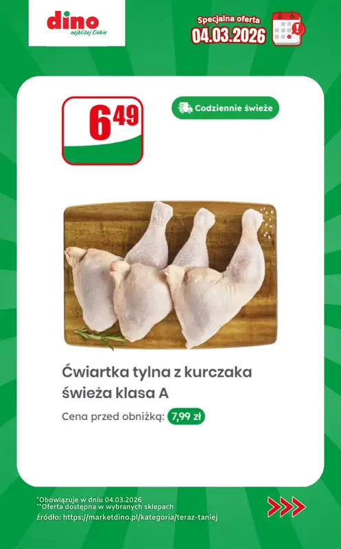 Dino - gazetka promocyjna Specjalna oferta na 04.03.2026 - promocje spoza gazetki od środy 04.03 do środy 04.03 - strona 3