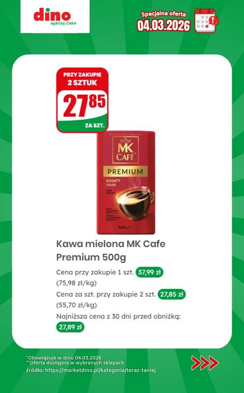 Dino - gazetka promocyjna Specjalna oferta na 04.03.2026 - promocje spoza gazetki od środy 04.03 do środy 04.03 - strona 7