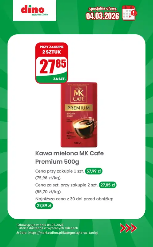 Dino - gazetka promocyjna Specjalna oferta na 04.03.2026 - promocje spoza gazetki od środy 04.03 do środy 04.03 - strona 7