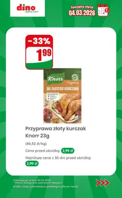 Dino - gazetka promocyjna Specjalna oferta na 04.03.2026 - promocje spoza gazetki od środy 04.03 do środy 04.03 - strona 4