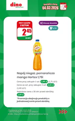 Dino - gazetka promocyjna Specjalna oferta na 04.03.2026 - promocje spoza gazetki od środy 04.03 do środy 04.03 - strona 9