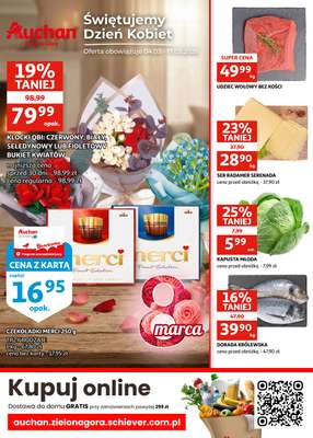 Auchan - gazetka promocyjna Gazetka Zielona Góra I Świętujemy Dzień Kobiet od środy 04.03 do wtorku 17.03
