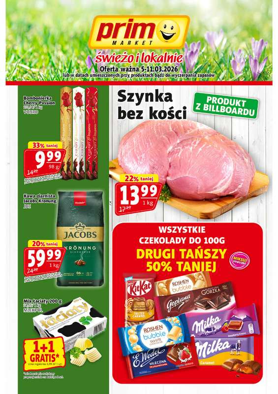 Prim Market - gazetka promocyjna Gazetka od czwartku 05.03 do środy 11.03