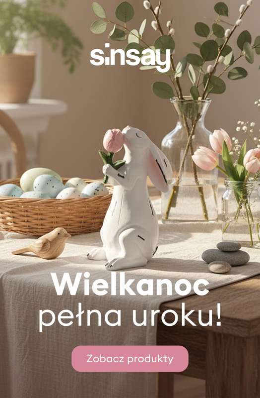 Sinsay - gazetka promocyjna Wielkanoc pełna uroku! od środy 04.03 