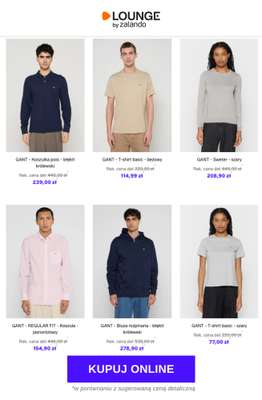 GANT - T-shirt basic - szary