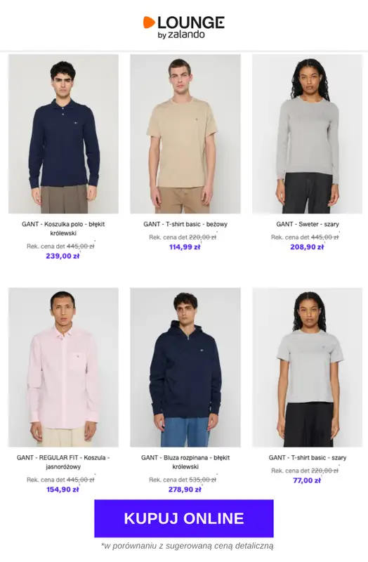 Lounge by Zalando - gazetka promocyjna Do -85% Gant od środy 04.03 do soboty 07.03 - strona 5