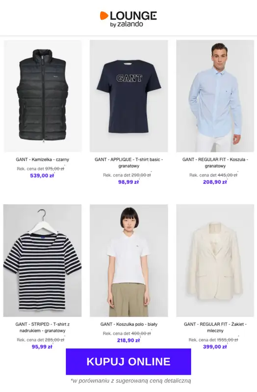 Lounge by Zalando - gazetka promocyjna Do -85% Gant od środy 04.03 do soboty 07.03 - strona 7