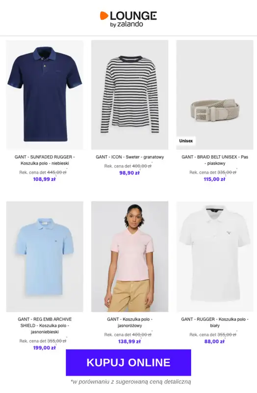Lounge by Zalando - gazetka promocyjna Do -85% Gant od środy 04.03 do soboty 07.03 - strona 2
