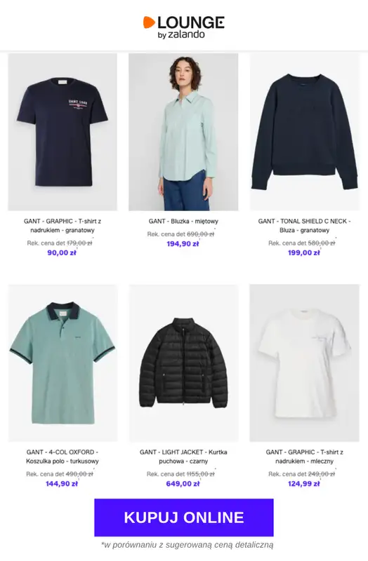 Lounge by Zalando - gazetka promocyjna Do -85% Gant od środy 04.03 do soboty 07.03 - strona 8