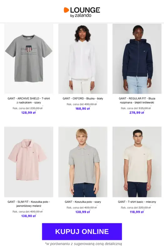 Lounge by Zalando - gazetka promocyjna Do -85% Gant od środy 04.03 do soboty 07.03 - strona 4