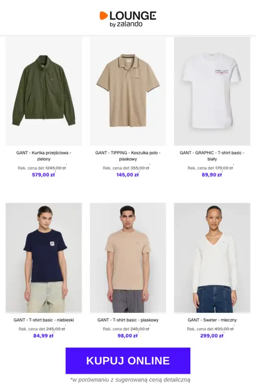 Lounge by Zalando - gazetka promocyjna Do -85% Gant od środy 04.03 do soboty 07.03 - strona 10