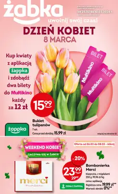 Żabka - gazetka promocyjna Gazetka od środy 25.02 do wtorku 10.03