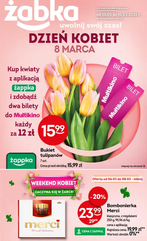 Żabka - gazetka promocyjna Gazetka od środy 25.02 do wtorku 10.03