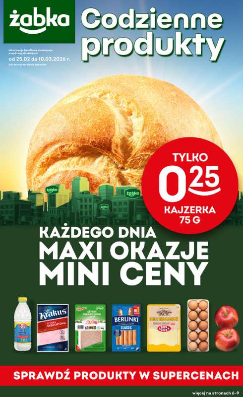 Żabka - gazetka promocyjna Gazetka Spożywcza od środy 25.02 do wtorku 10.03