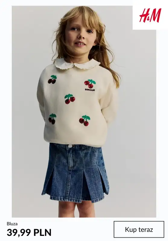 H&M - gazetka promocyjna Bluzy dziecięce od środy 04.03  - strona 10
