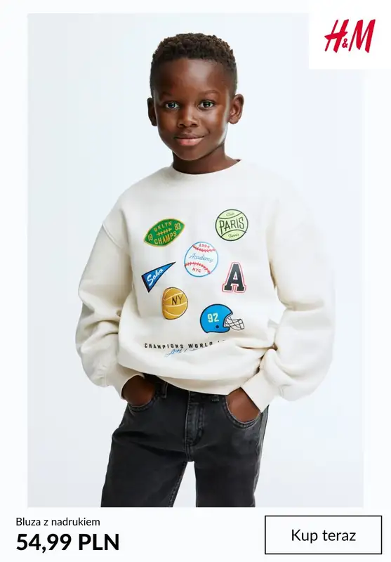 H&M - gazetka promocyjna Bluzy dziecięce od środy 04.03  - strona 4