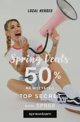 Top Secret - gazetka promocyjna Local Heroes -50% przy zakupach za 99,99 zł od środy 04.03 do wtorku 10.03
