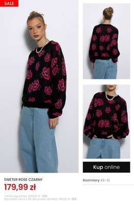 Sweter Rose Czarny