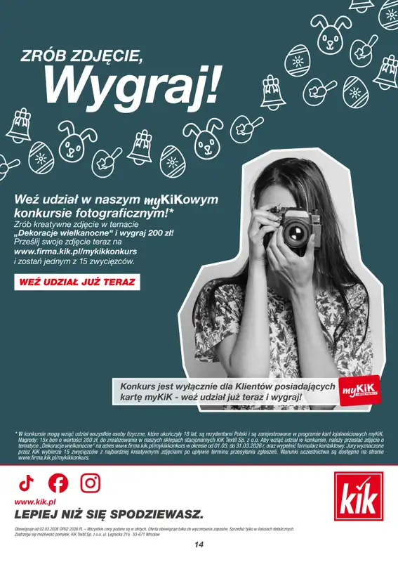 KiK - gazetka promocyjna Gazetka od środy 04.03  - strona 14