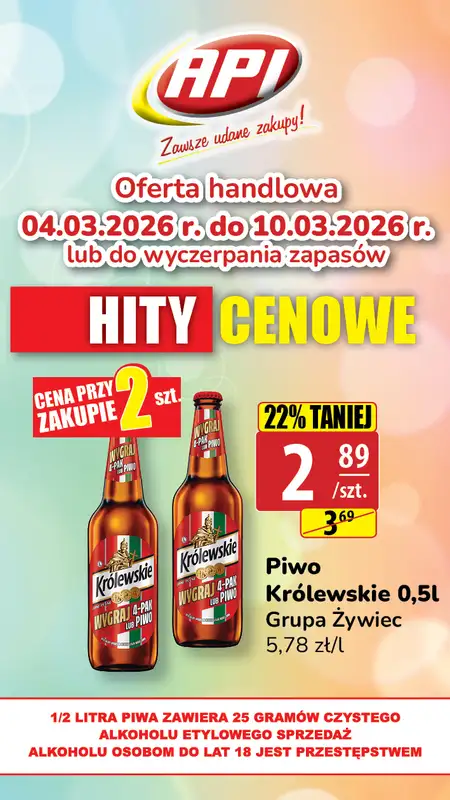 API Market - gazetka promocyjna Plakaty promocyjne od środy 04.03 do wtorku 10.03 - strona 3