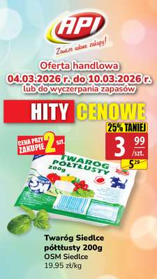 Twaróg Siedlce półtłusty 200g