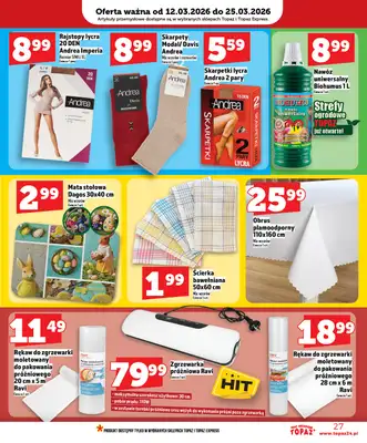 TOPAZ - gazetka promocyjna Nowa gazetka od czwartku, 12.03 od czwartku 12.03 do środy 18.03 - strona 27
