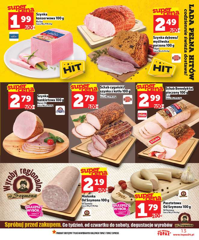 TOPAZ - gazetka promocyjna Nowa gazetka od czwartku, 12.03 od czwartku 12.03 do środy 18.03 - strona 13