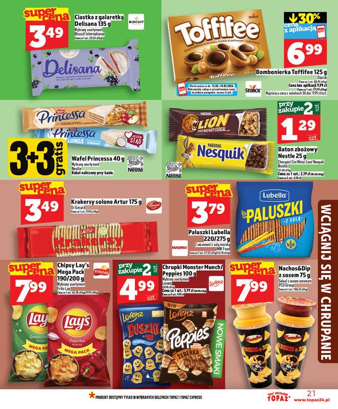 TOPAZ - gazetka promocyjna Nowa gazetka od czwartku, 12.03 od czwartku 12.03 do środy 18.03 - strona 21