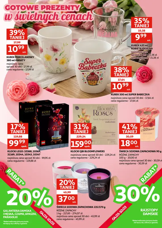 Auchan - gazetka promocyjna Gazetka Racibórz I Świętujemy Dzień Kobiet  do wtorku 17.03 - strona 4