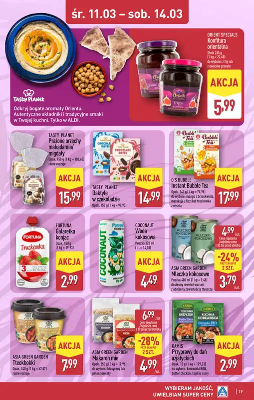 Aldi - gazetka promocyjna Dęblin: WIELKIE OTWARCIE w PH OTO Park już w ŚRODĘ: 11.03! od środy 11.03 do soboty 14.03 - strona 19